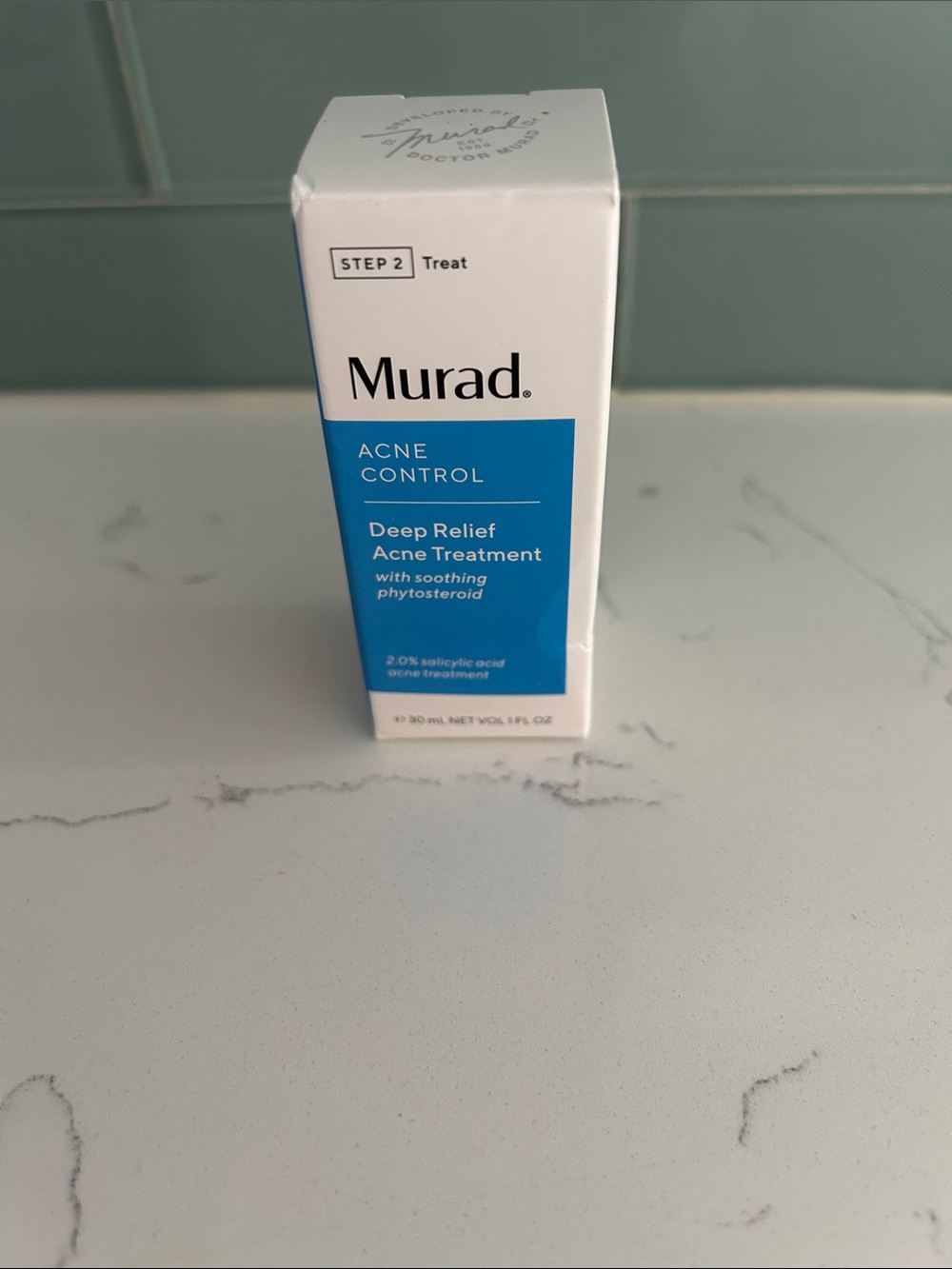 NEW! Murad Deep Relief Acne Treatment — Blue and White